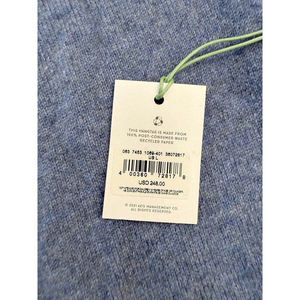 AE77 Sweater Women's Large Elevated Basic Cashmere Crewneck Soft Luxury New - Picture 4 of 8